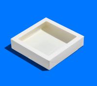 Коробка для пряников/печенья, белая 200х200х h45 мм