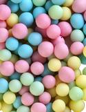 Посыпка рисовая (голубой, желтый, розовый, изумруд) МАТОВАЯ, 100г/уп.