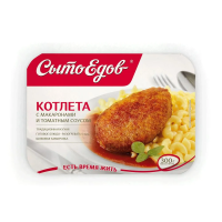 Котлета с макаронами и томатным соусом Сытоедов (готовый обед) замороженный, 300гр.