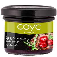 Соус брусничный с грушей и чили, 100 г