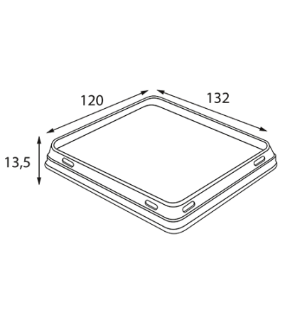 Упаковка OSQ OPSALAD 350, 121x106 h55 мм