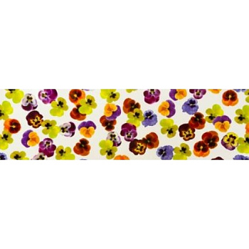 Лента бордюрная в рулоне 510 м, ширина 50 мм, толщина 40 мкм. (Анютины глазки)