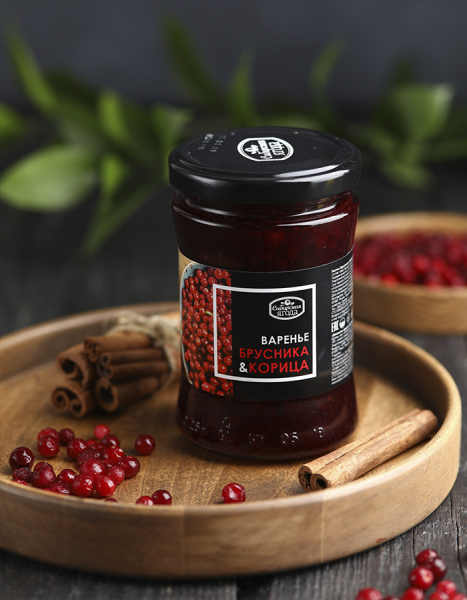 Варенье Брусничное с корицей, 300 г