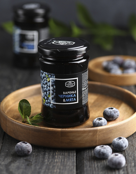 Варенье Черничное с мятой, 300 г