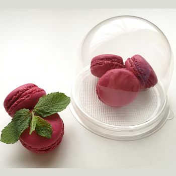 Упаковка для десерта с прозрачным дном (основание Ø90 х h80 мм) 10 штук