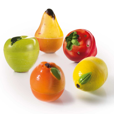 Поликарбонатная форма для конфет "Груша 3D", 20FRUIT02, Martellato