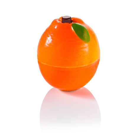 Поликарбонатная форма для конфет "Апельсин 3D", 20FRUIT05, Martellato