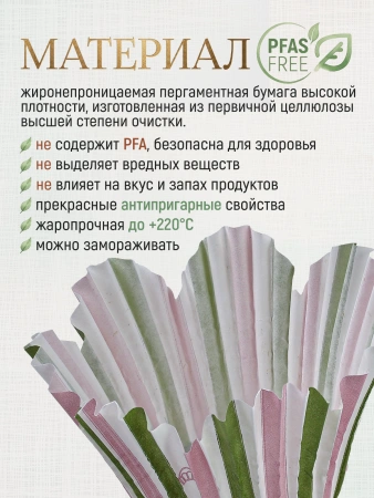 Форма для выпечки "Весенняя" Ø50 h35/49 мм, 25 шт.